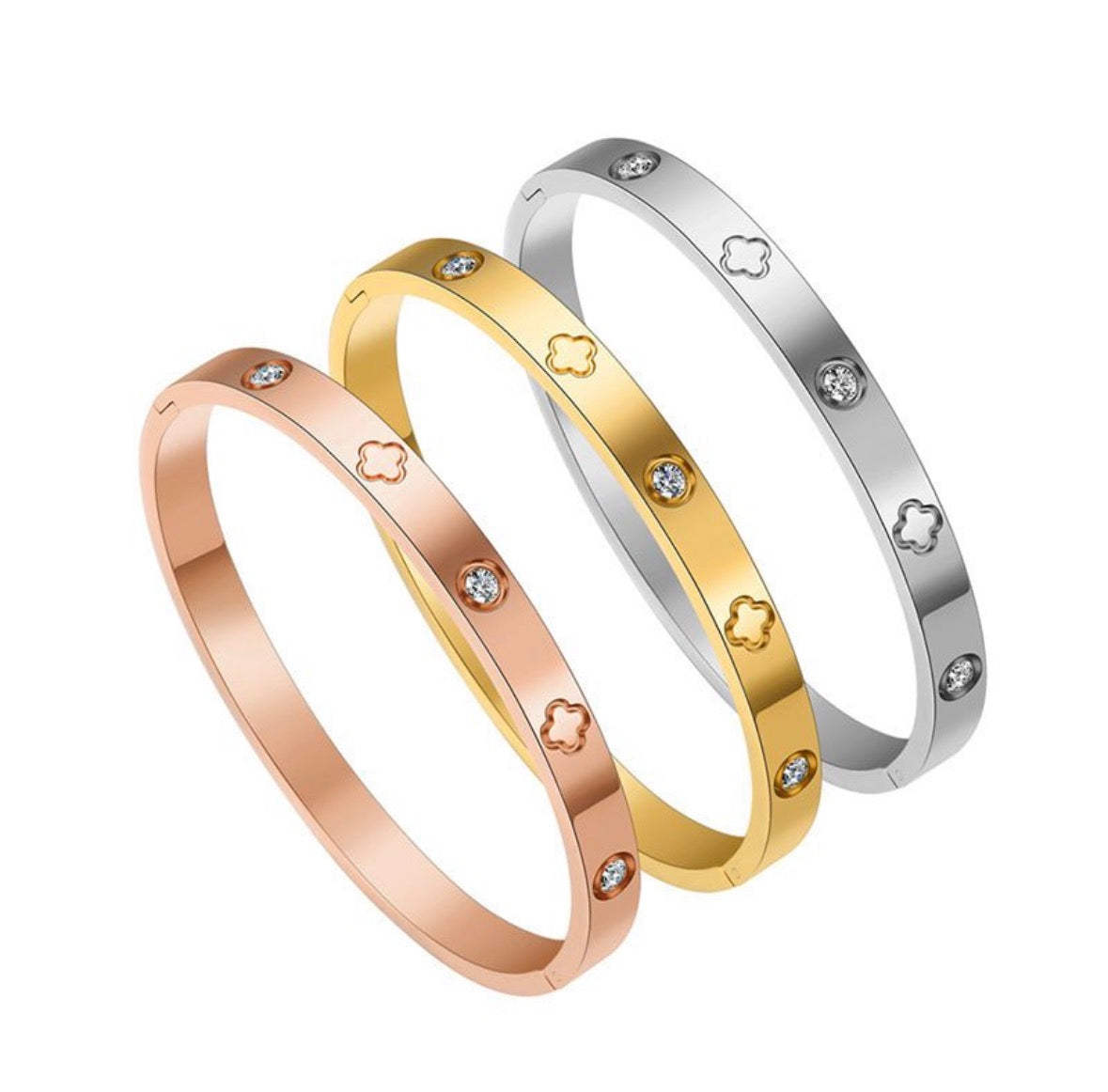 Bracciale Oro/Argento/Oro Rosa
