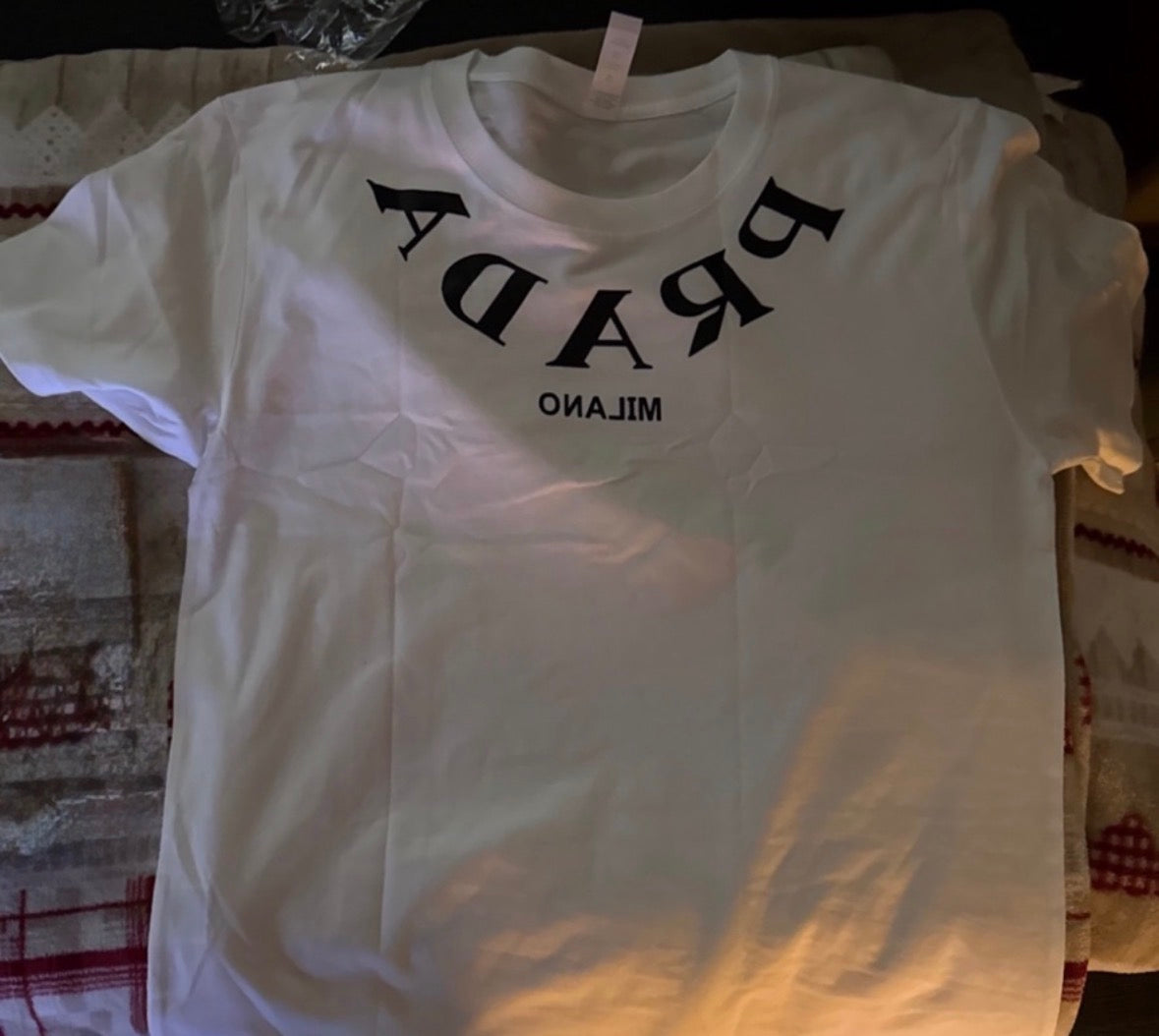 T-Shirt PRADA Bianca/Nera